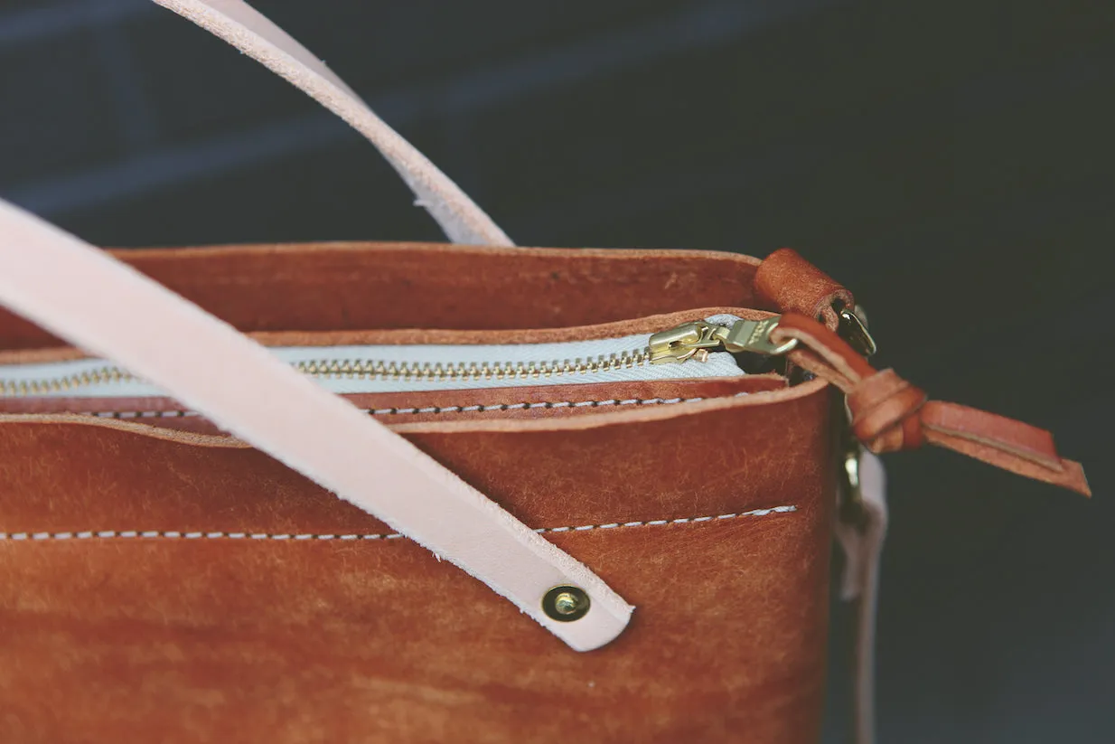 the zippered satchel