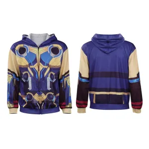 Thor: Love and Thunder Thor Cosplay Hoodie Pullover Outfits Halloween Carnival Suit