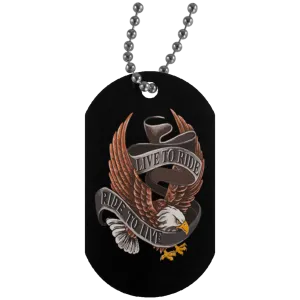 (Three) Live To Ride Dog Tags