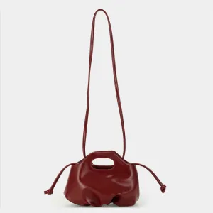 Túi xách Flower Mini màu Đỏ đô