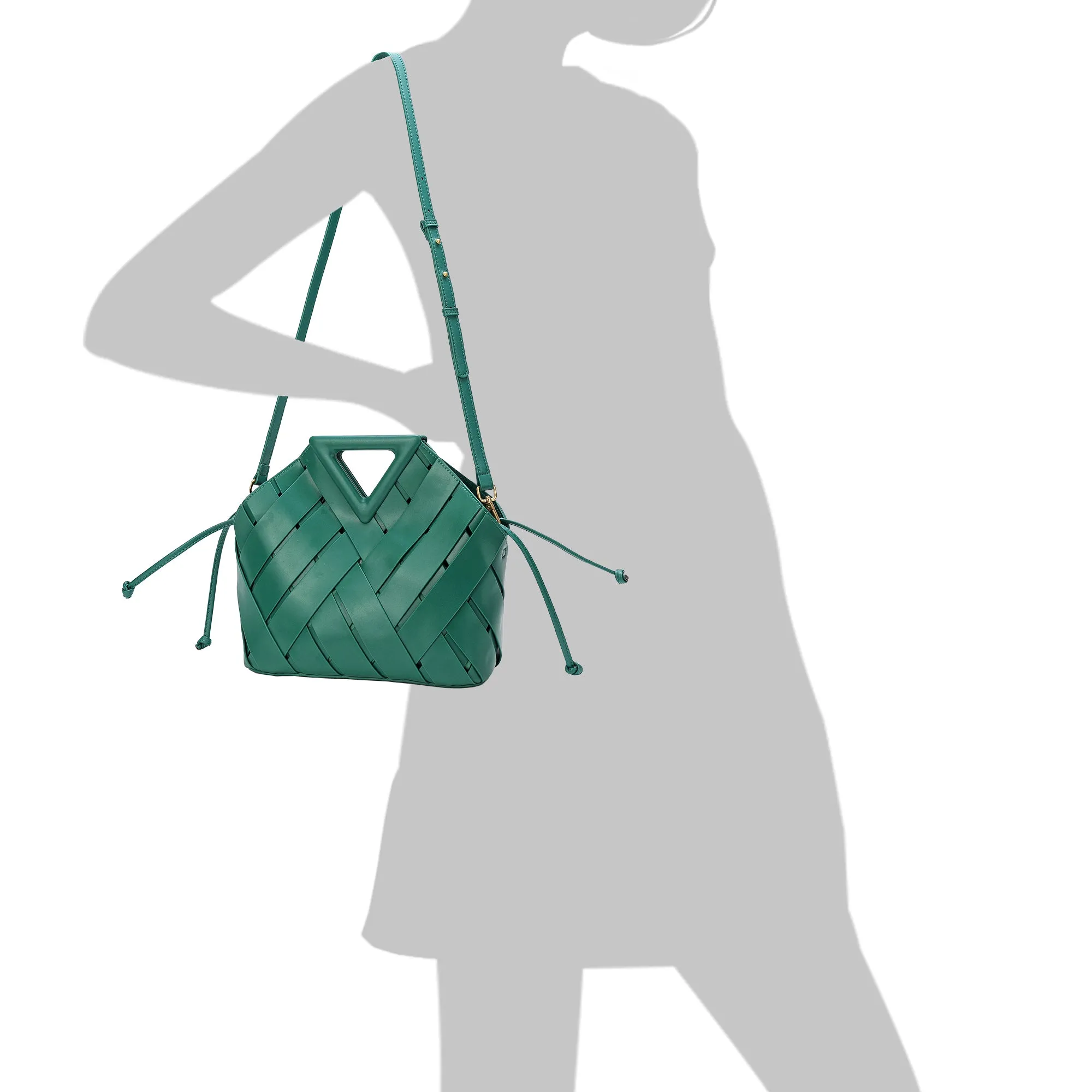 Tiffany & Fred Smooth & Perforated Leather  Bag