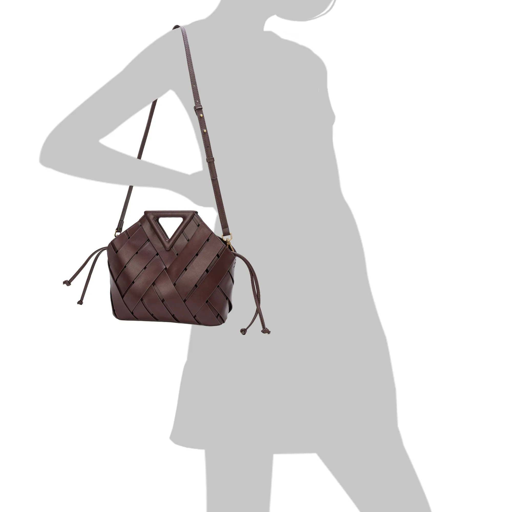 Tiffany & Fred Smooth & Perforated Leather  Bag