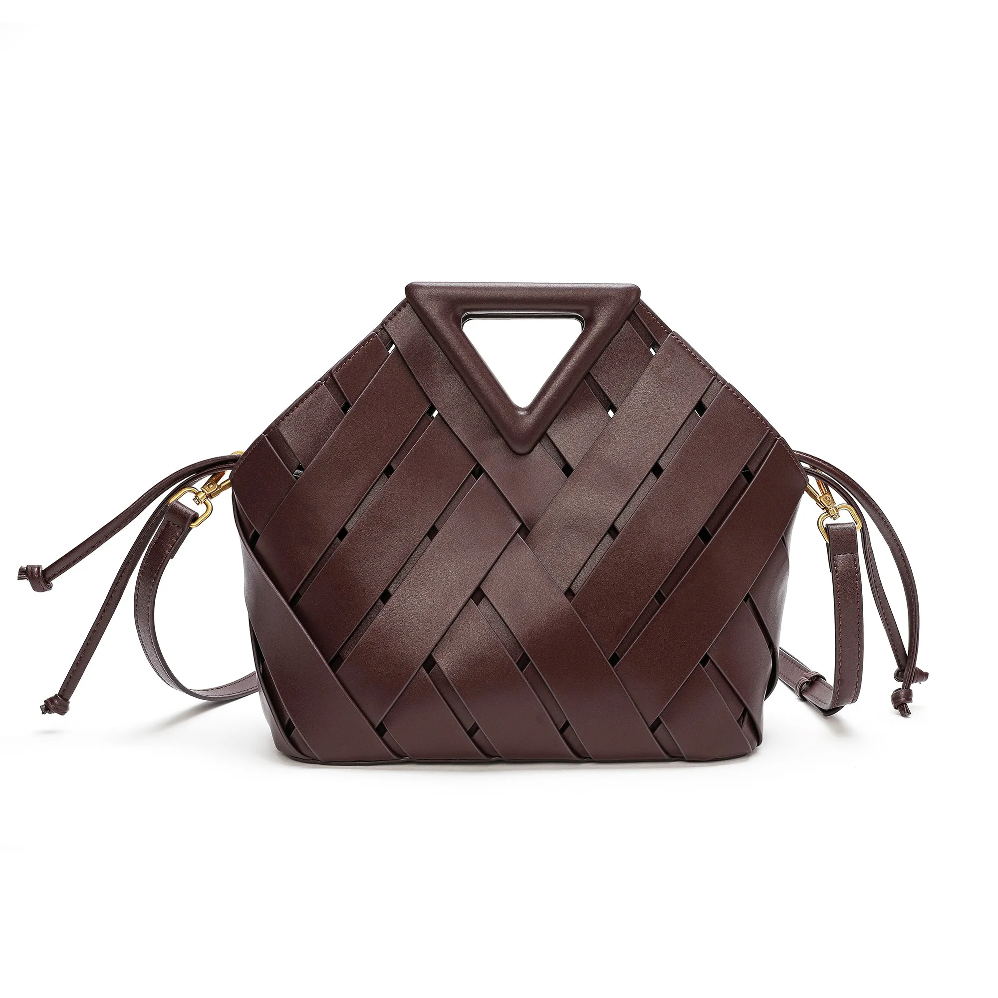 Tiffany & Fred Smooth & Perforated Leather  Bag
