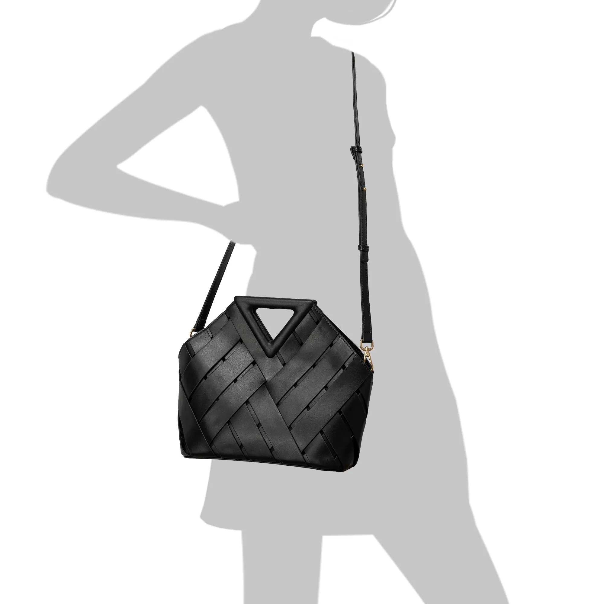 Tiffany & Fred Smooth & Perforated Leather  Bag