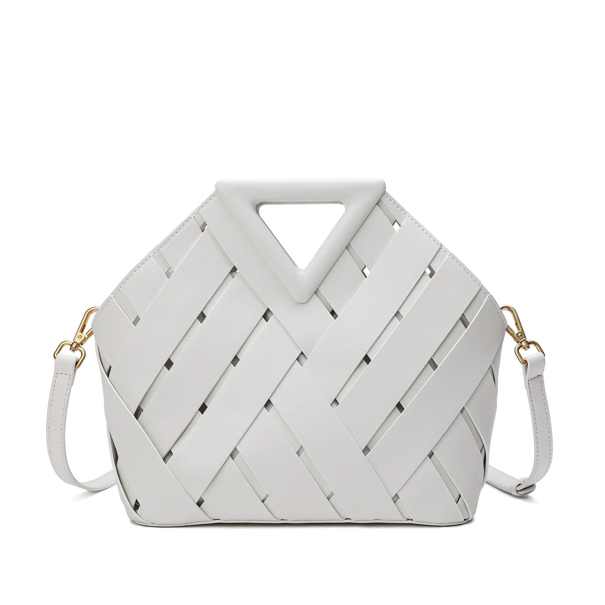 Tiffany & Fred Smooth & Perforated Leather  Bag