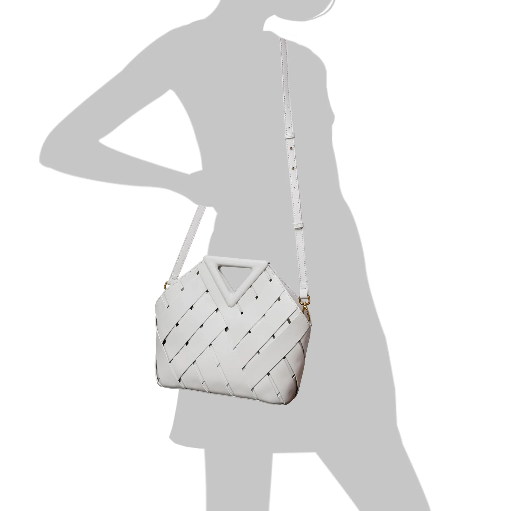 Tiffany & Fred Smooth & Perforated Leather  Bag