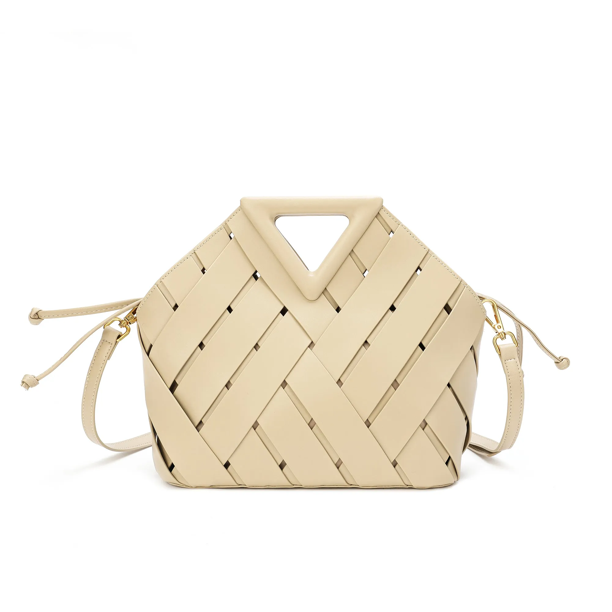 Tiffany & Fred Smooth & Perforated Leather  Bag