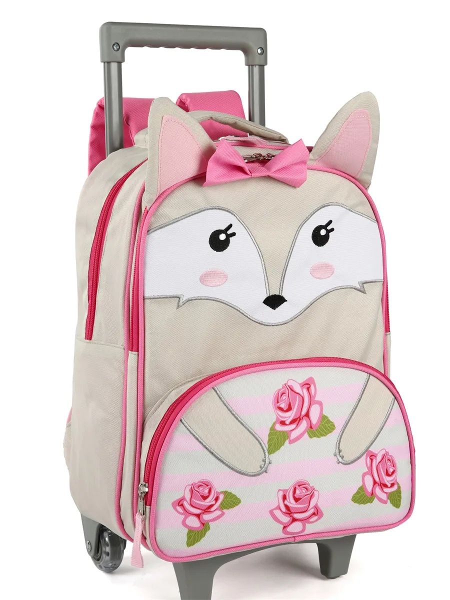 Tilami Fox 16 inch Double Handle Rolling Backpack