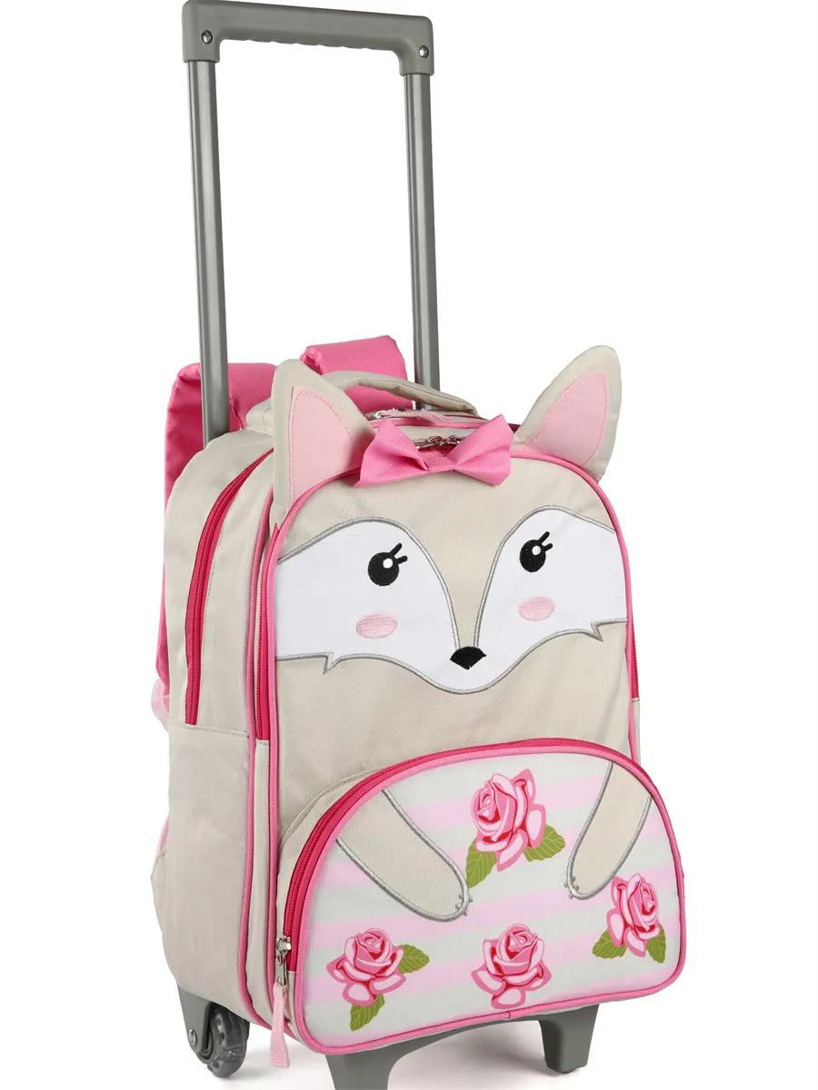 Tilami Fox 16 inch Double Handle Rolling Backpack