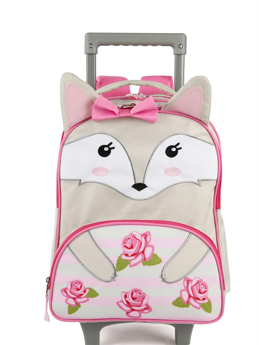 Tilami Fox 16 inch Double Handle Rolling Backpack