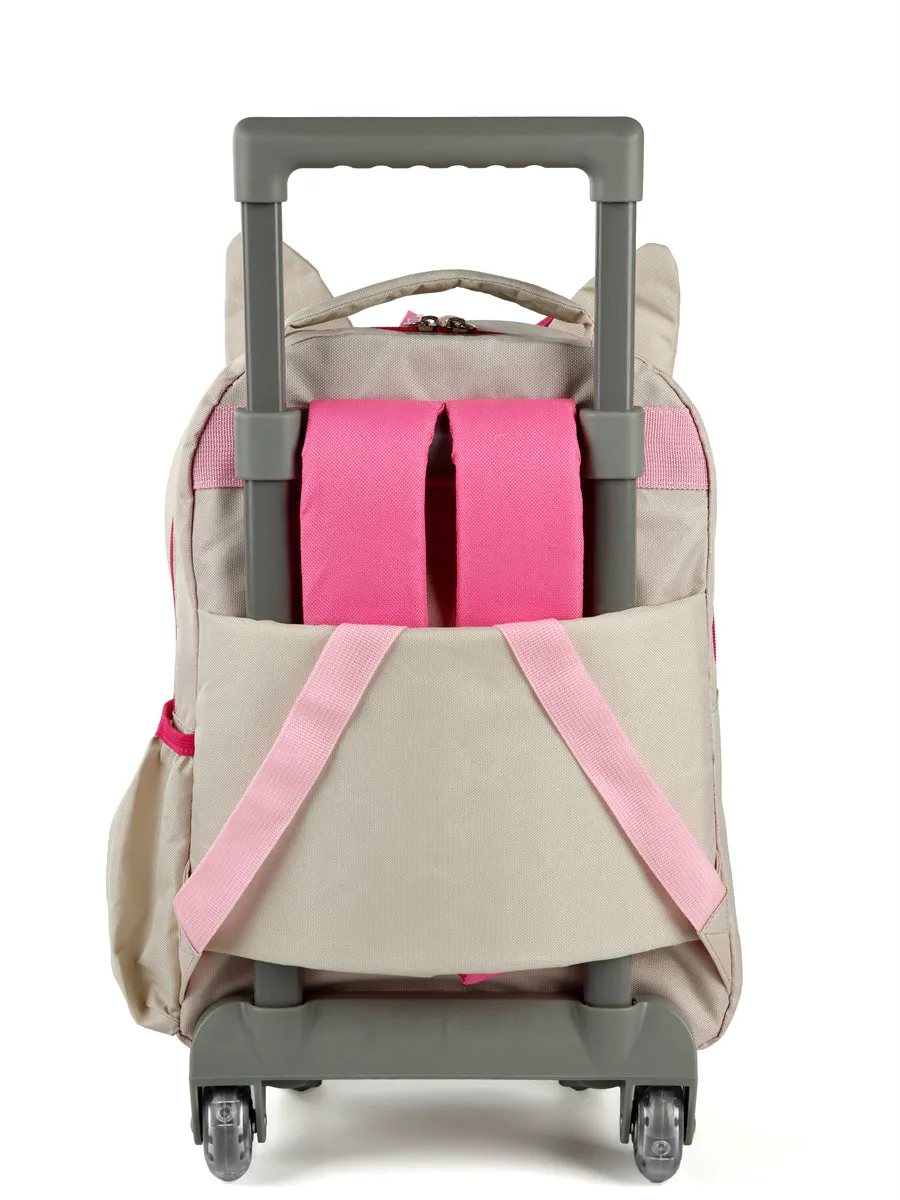 Tilami Fox 16 inch Double Handle Rolling Backpack
