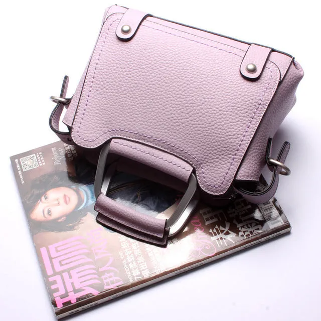 Top-Handle / Crossbody Bag  <br>Genuine-Leather