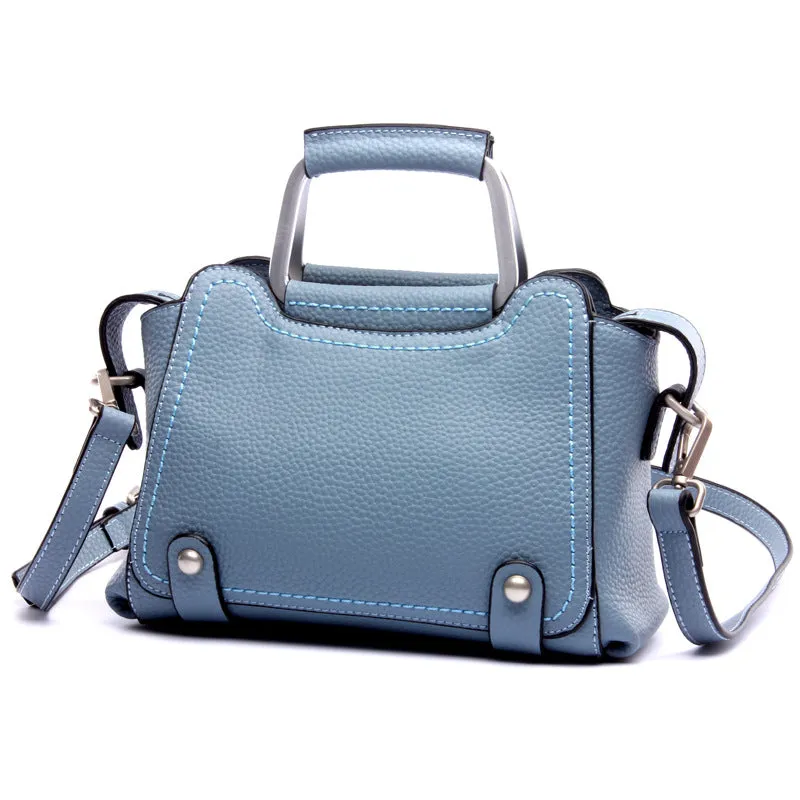 Top-Handle / Crossbody Bag  <br>Genuine-Leather