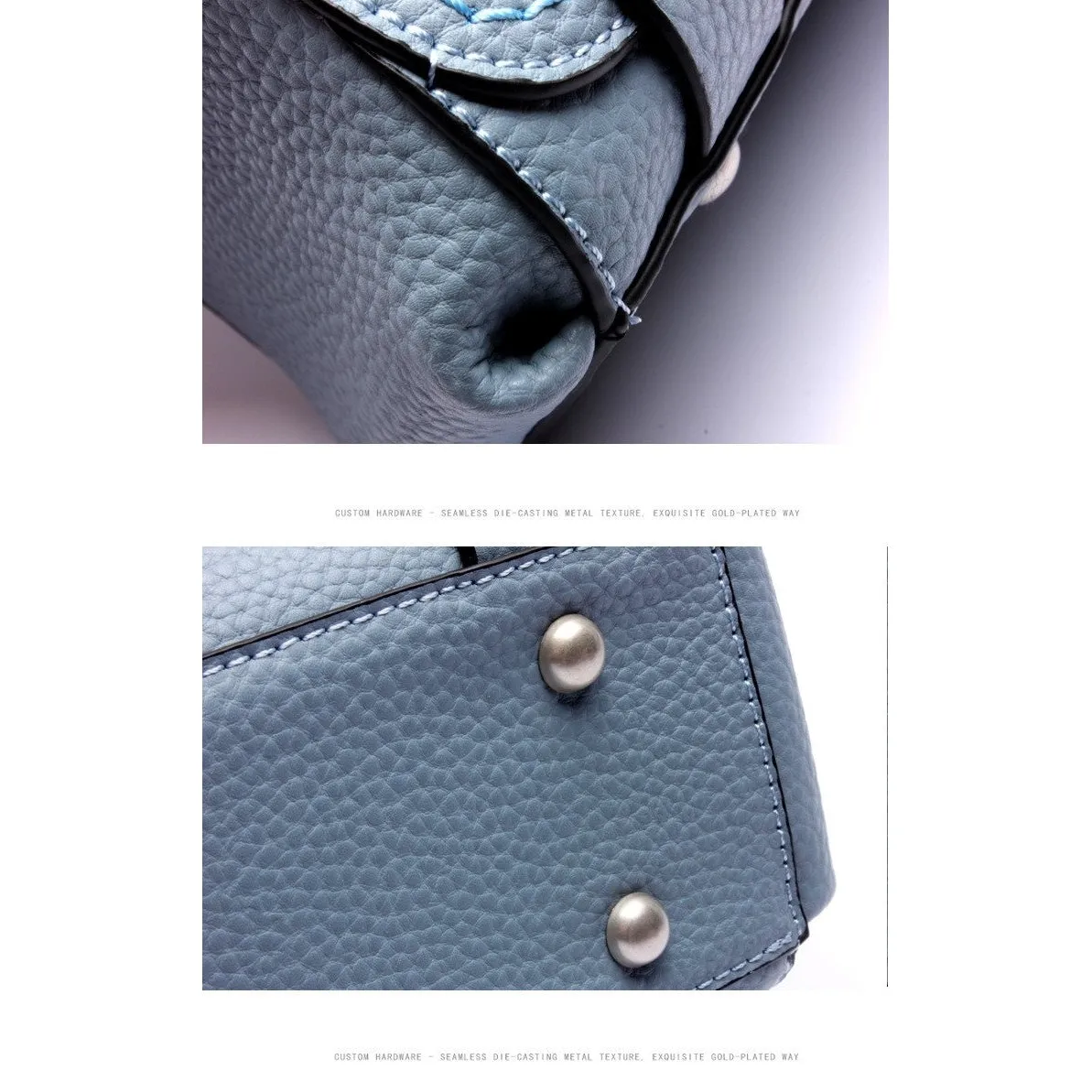 Top-Handle / Crossbody Bag  <br>Genuine-Leather