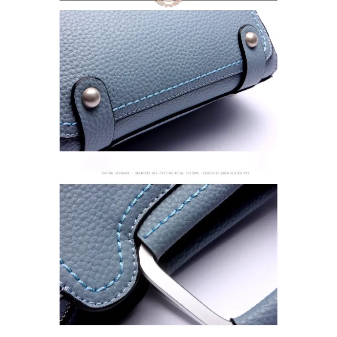 Top-Handle / Crossbody Bag  <br>Genuine-Leather
