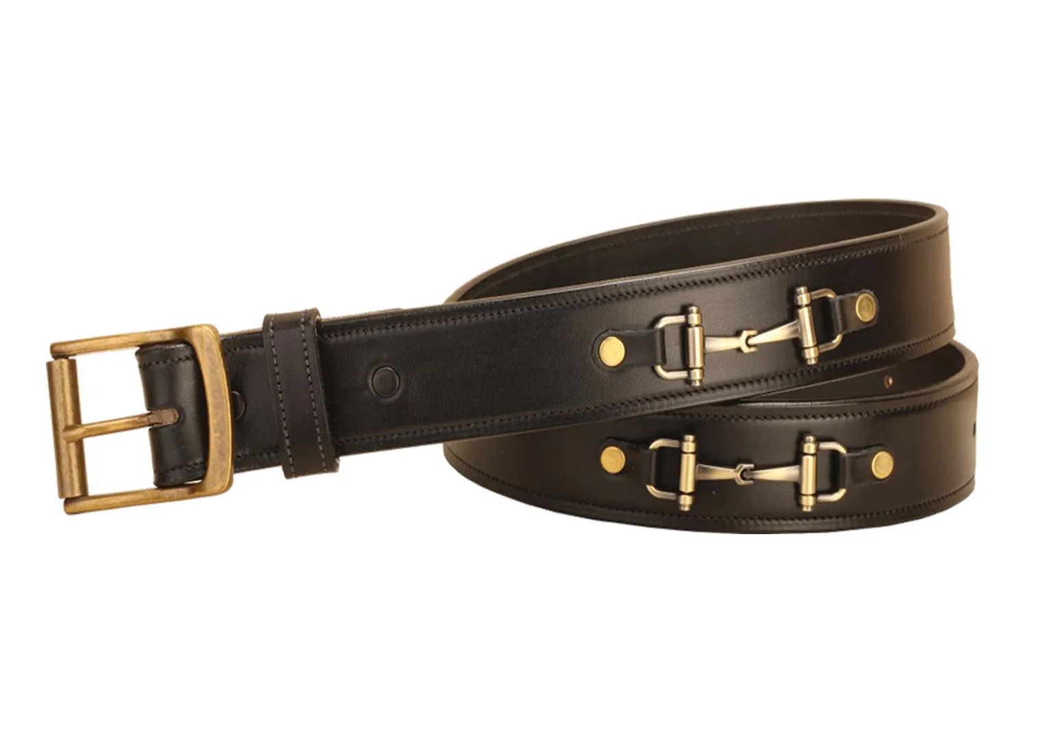 Tory Leather 1 1/2"  Snaffle Bit Belt