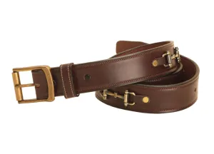 Tory Leather 1 1/2"  Snaffle Bit Belt