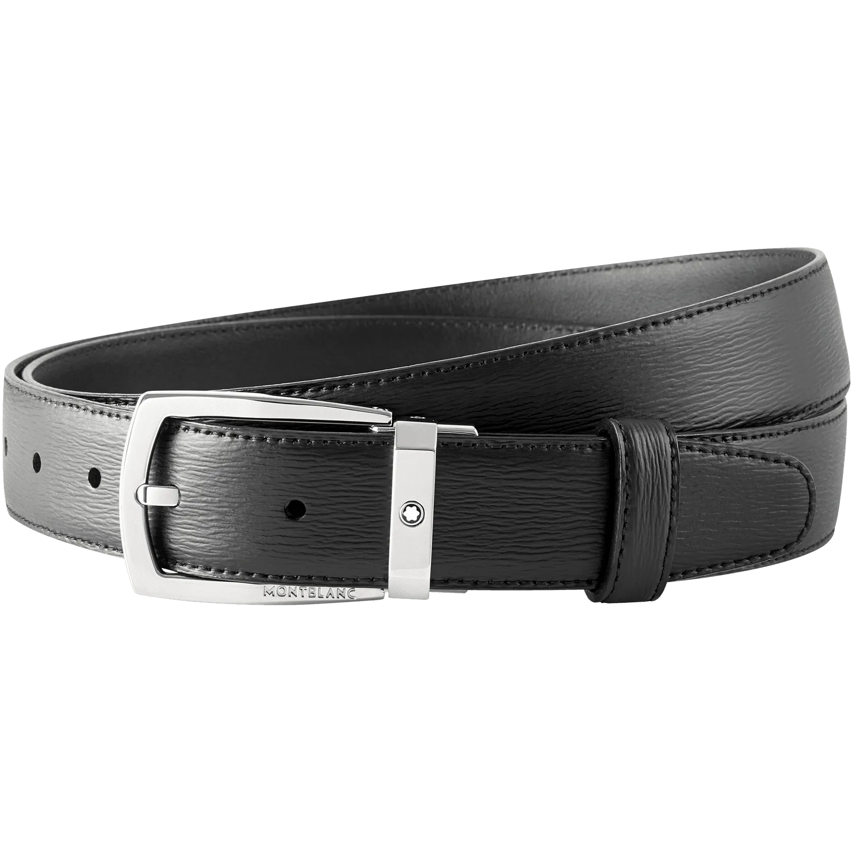 Trapeze Shiny Stainless Steel Pin Buckle Belt