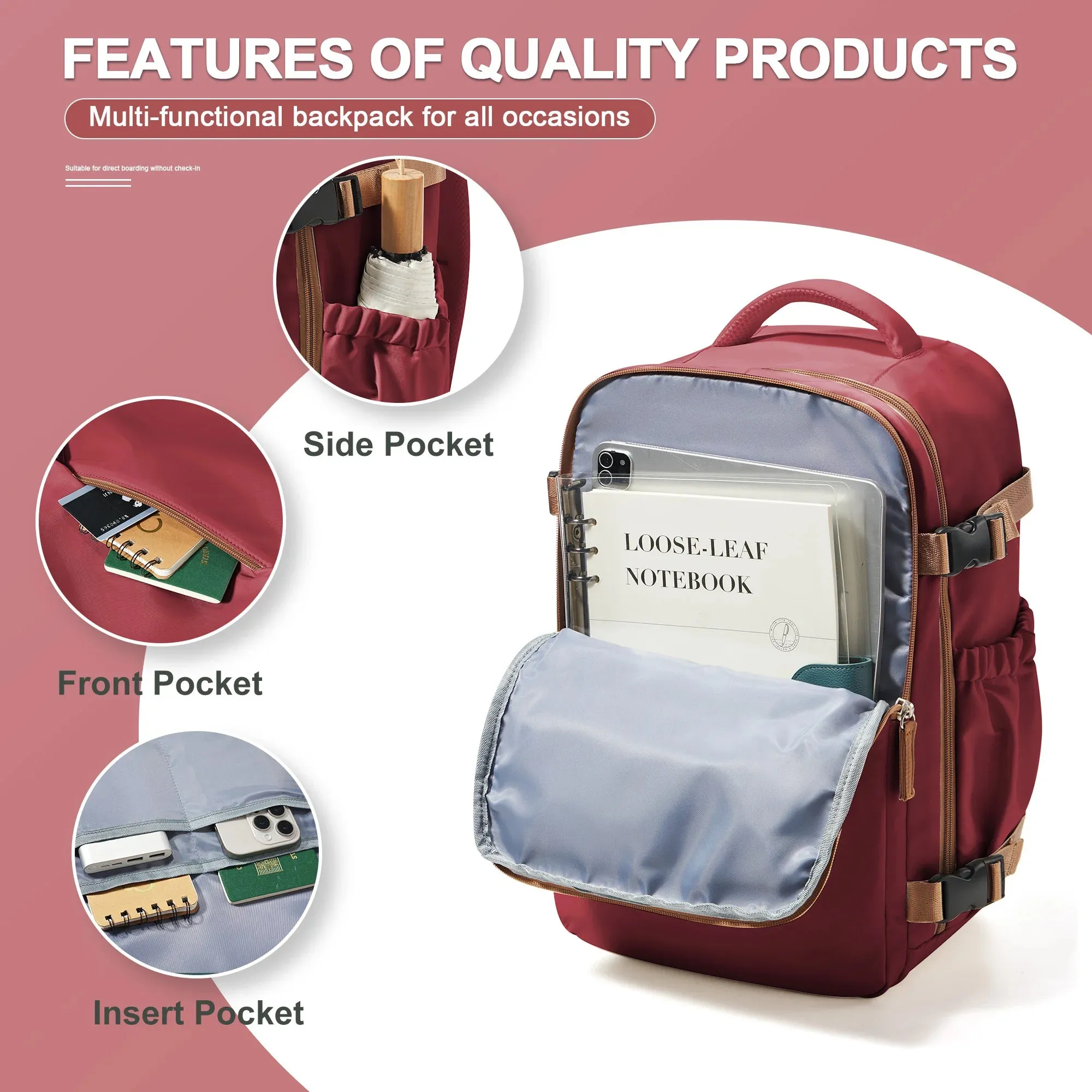 Travel Backpack Cabin Bag for Carry-Ons