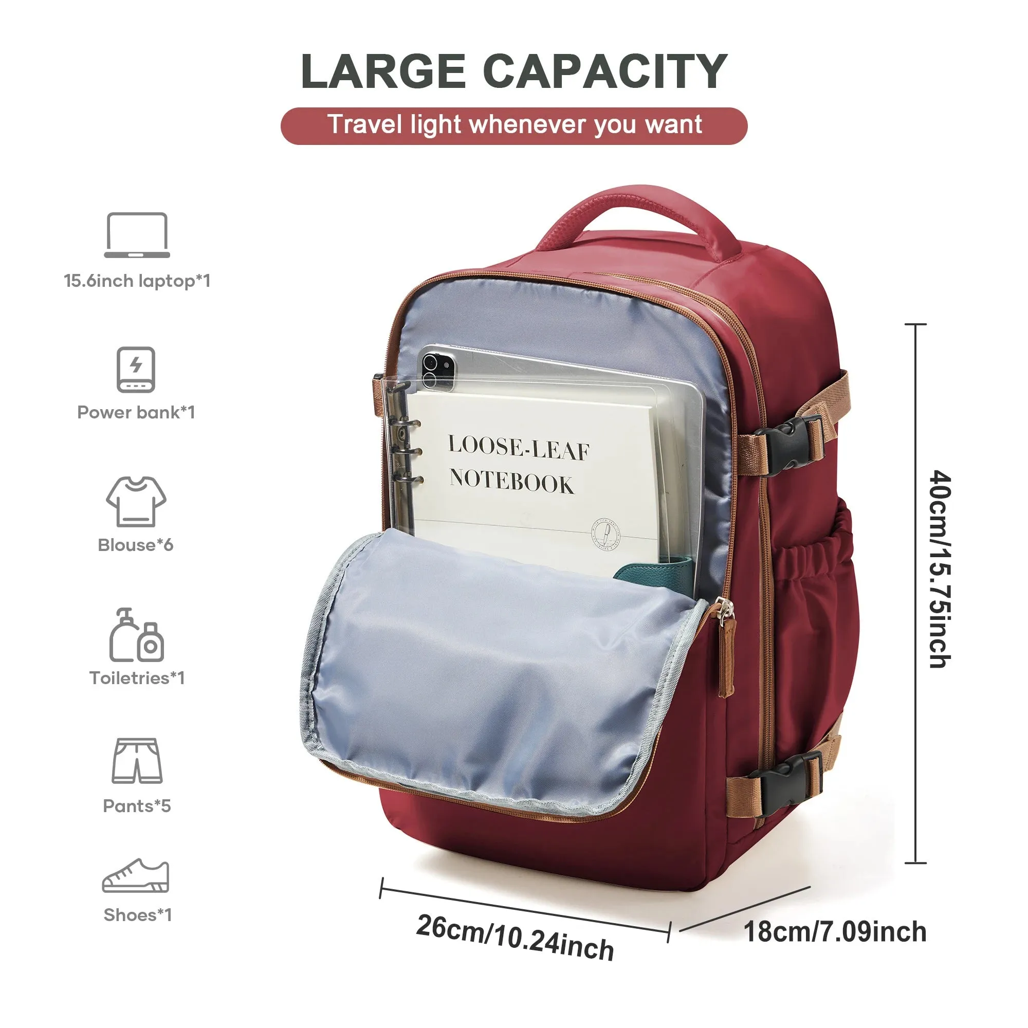 Travel Backpack Cabin Bag for Carry-Ons
