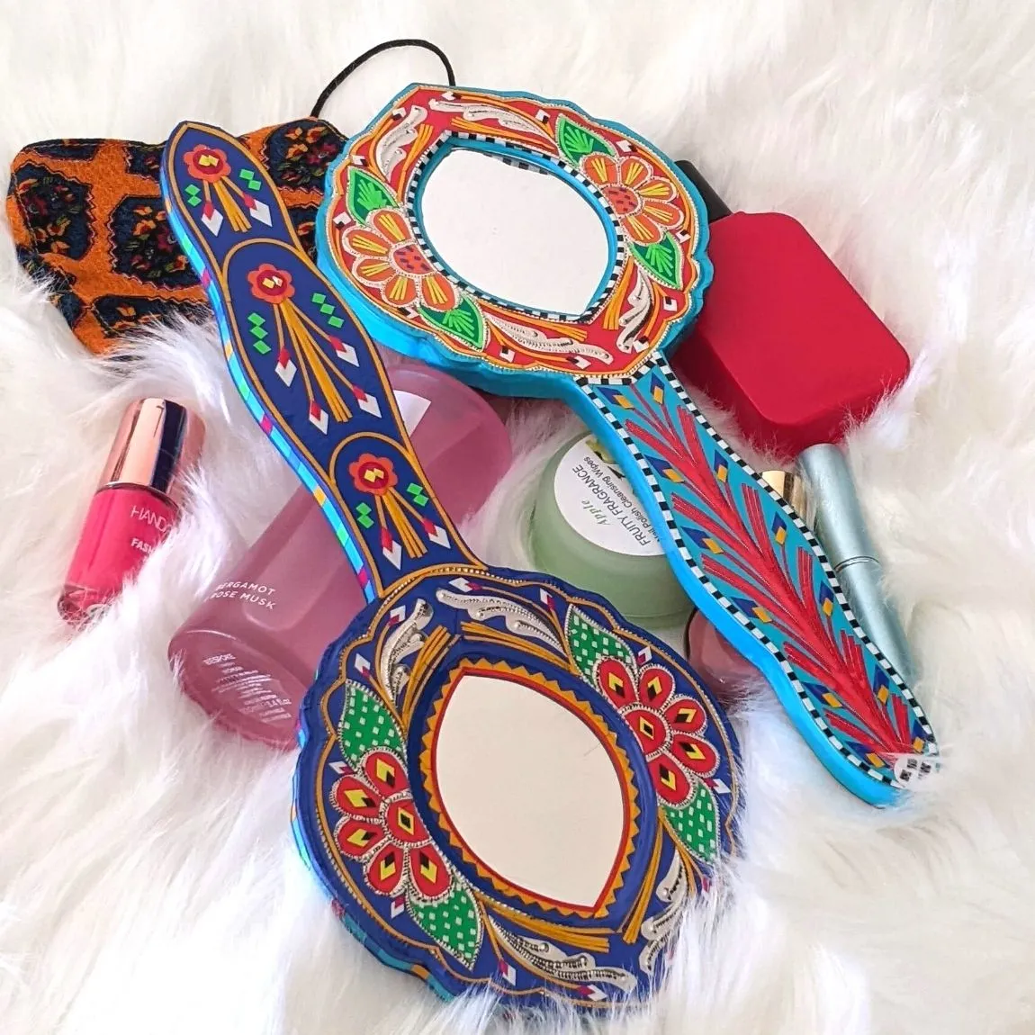 Truck Art Hand Mirror For Women