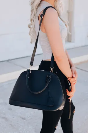 Turnin' Every Head Satchel x Wallet - Black