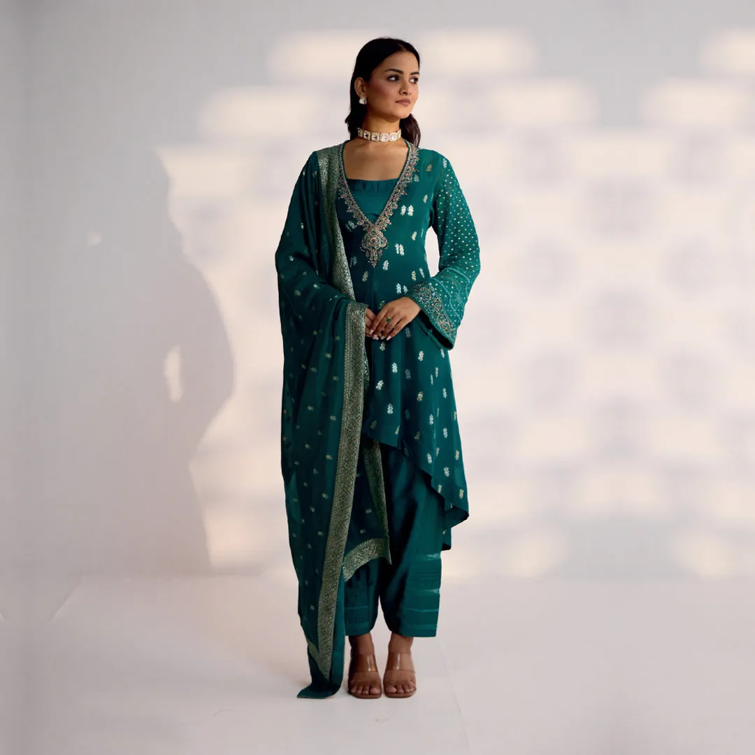 Turquoise Treasure Designer Salwar Set