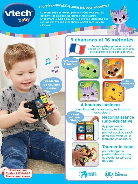 Twist and Teach Animal Cube