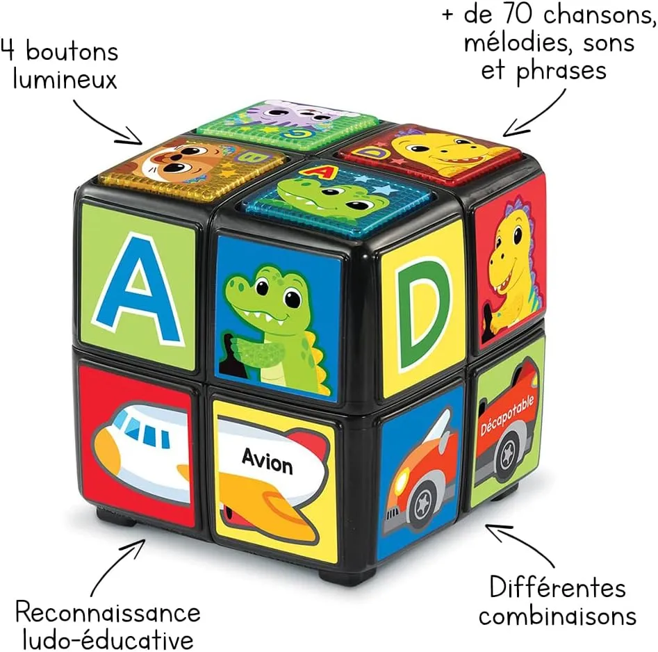 Twist and Teach Animal Cube
