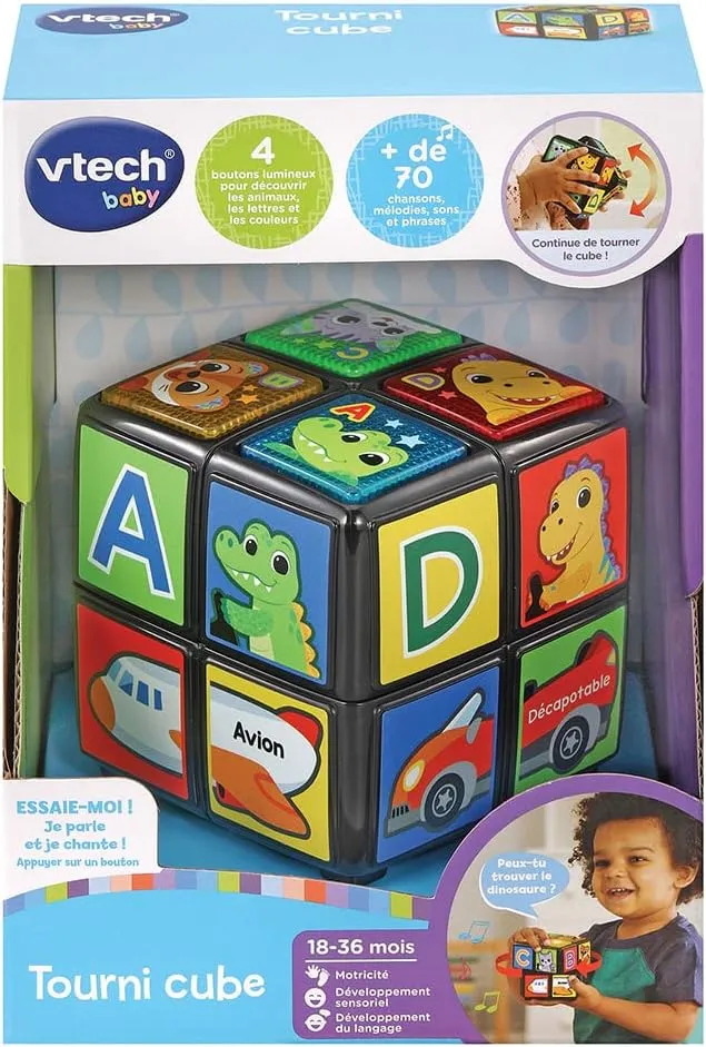 Twist and Teach Animal Cube