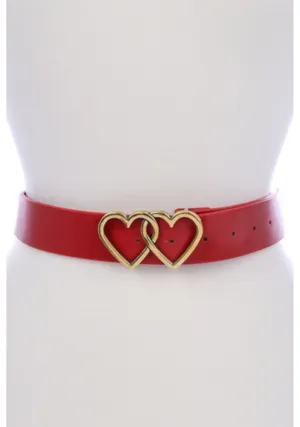 Two Hearts Buckle Belt