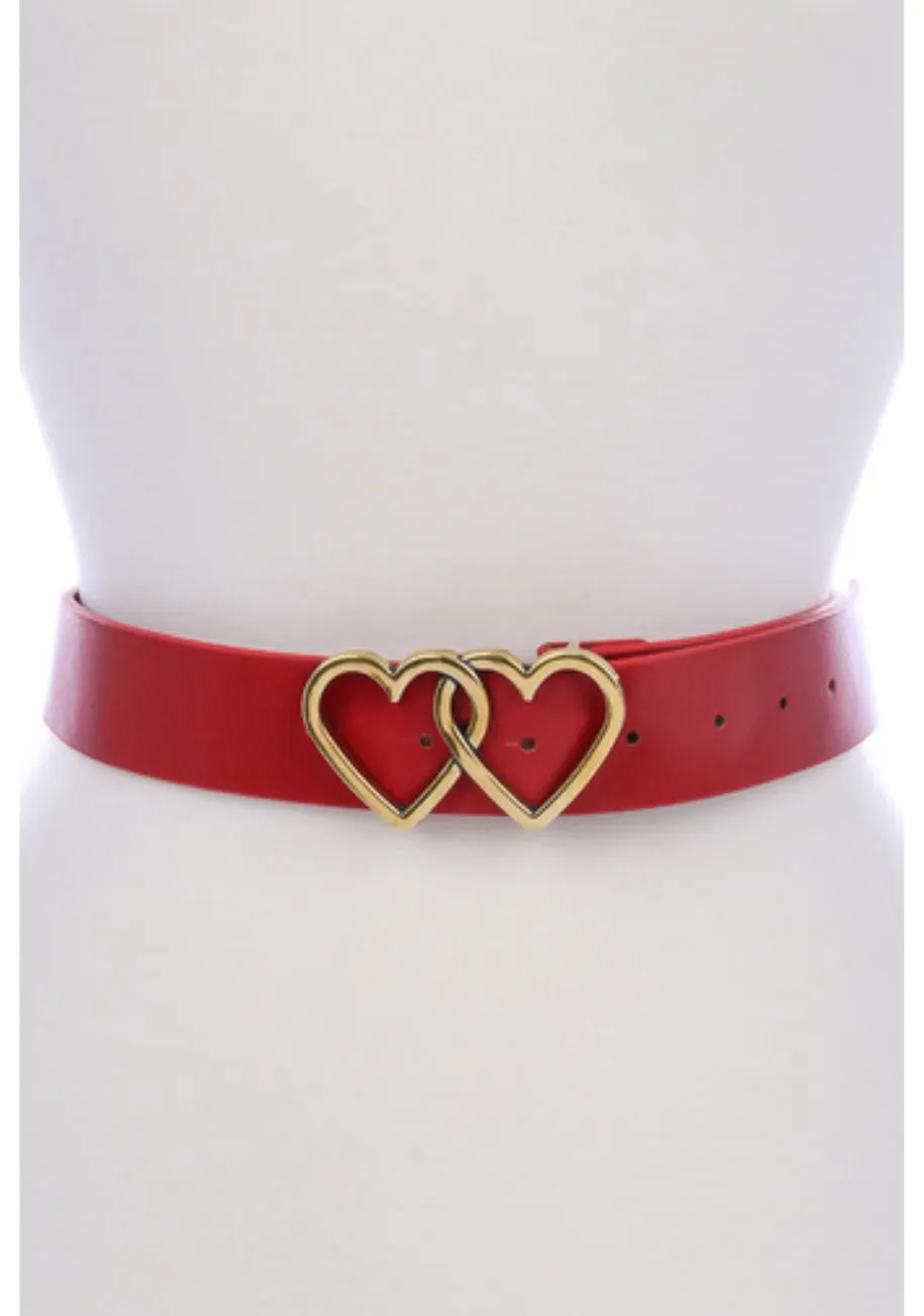 Two Hearts Buckle Belt