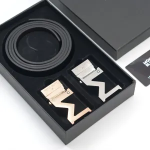 Two Manual Buckles Belt Set | Imported from China | Mont B Belt 333 B