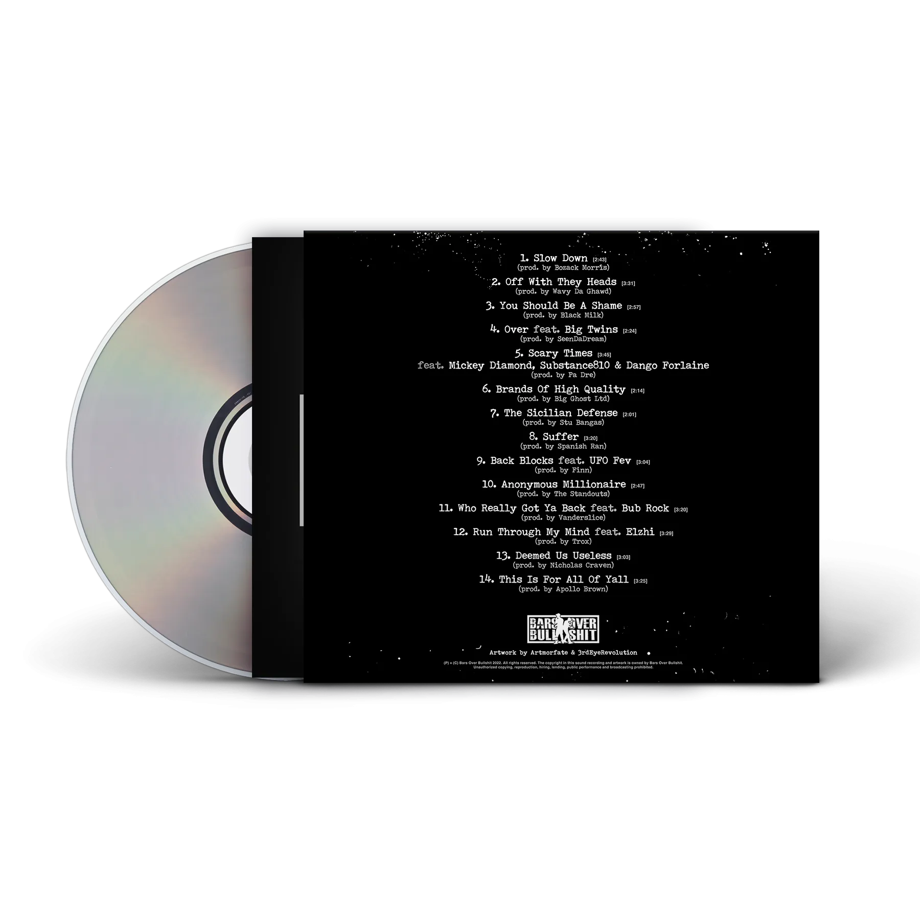 Ty Farris - No Cosign Just Cocaine 4 Digipak CD With 4 Page Booklet
