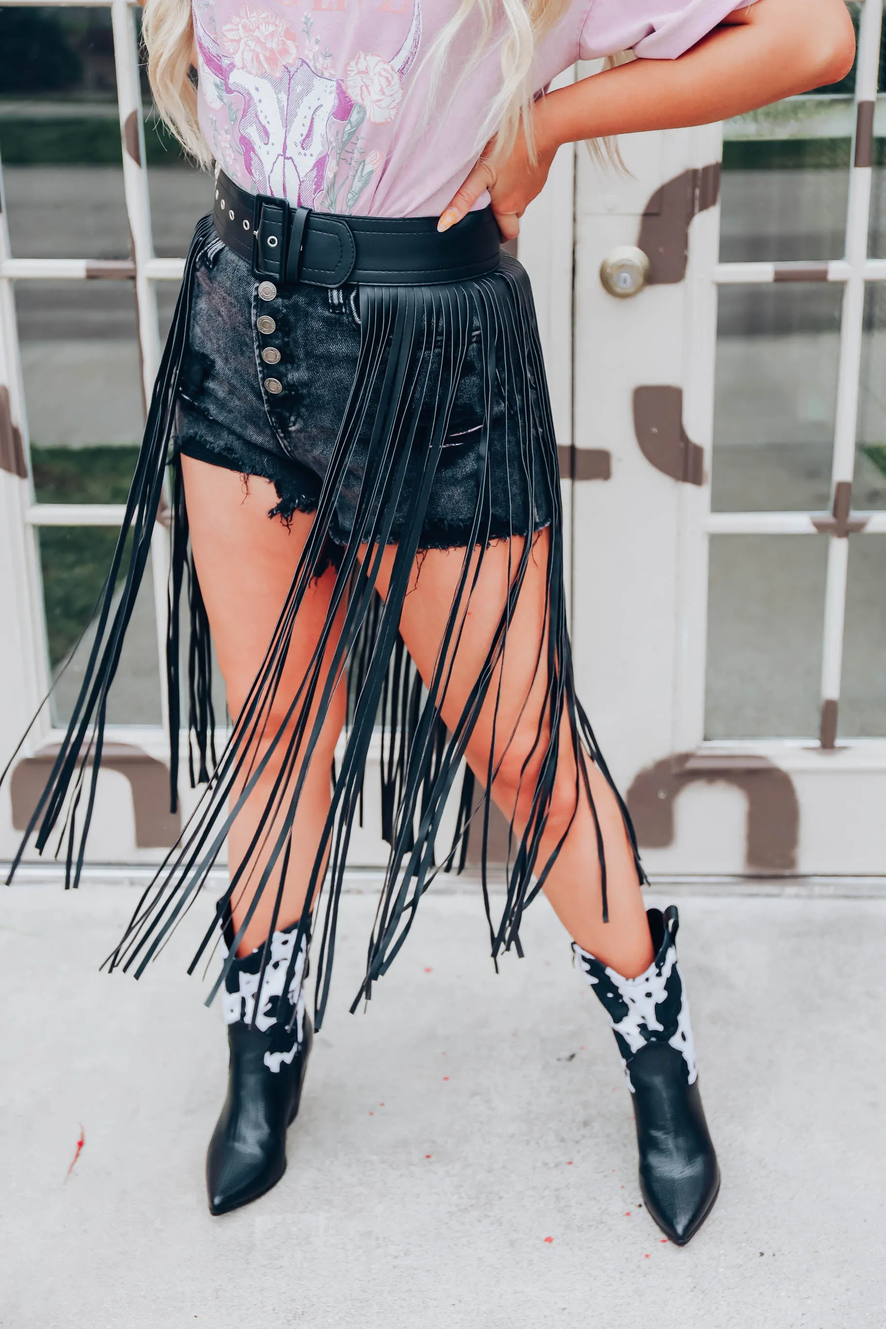 Valley Girl Fringe Belt