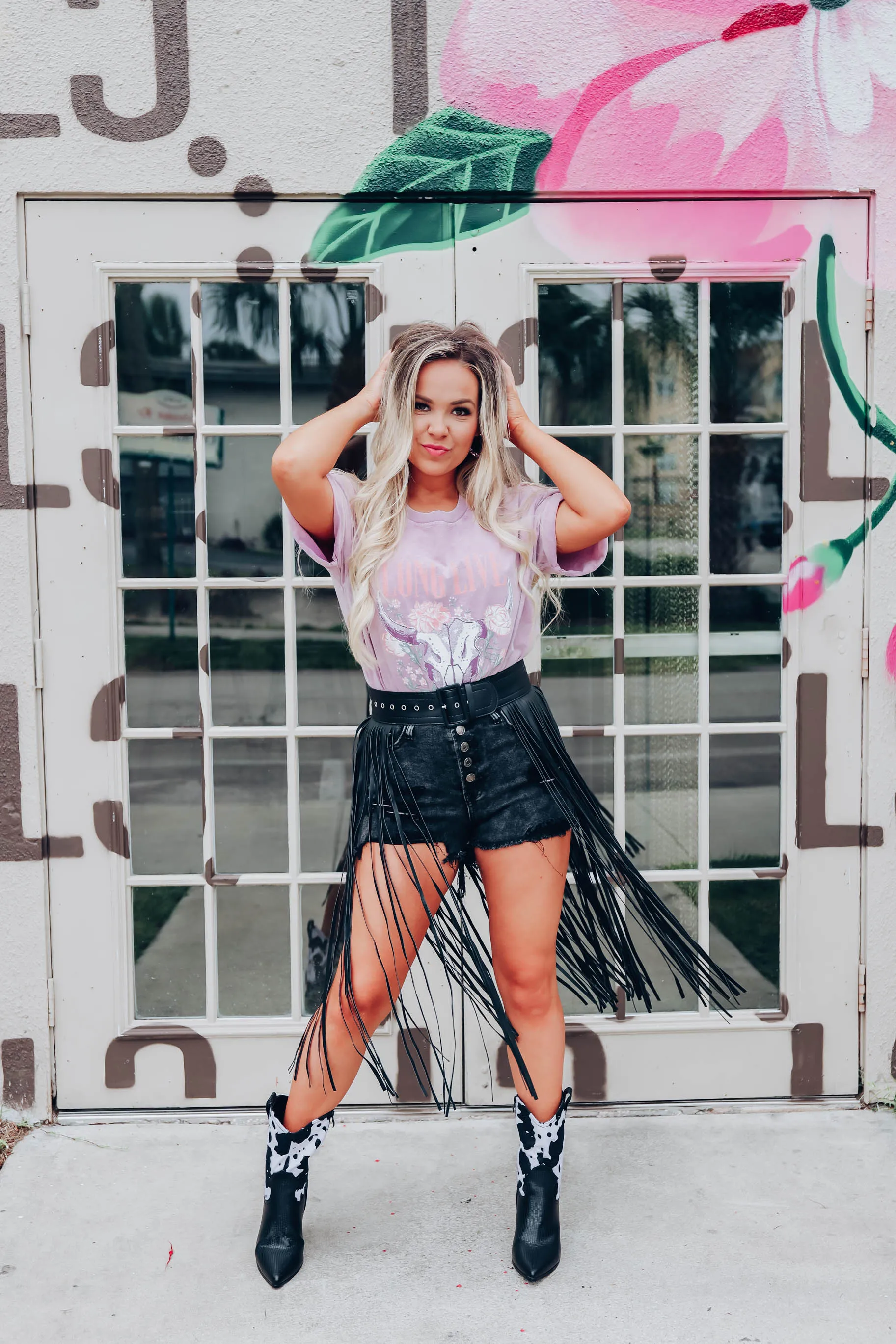 Valley Girl Fringe Belt
