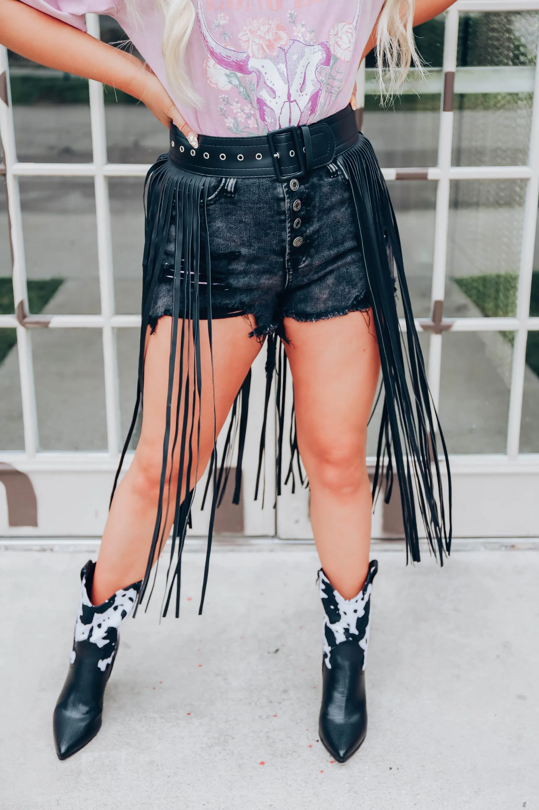 Valley Girl Fringe Belt