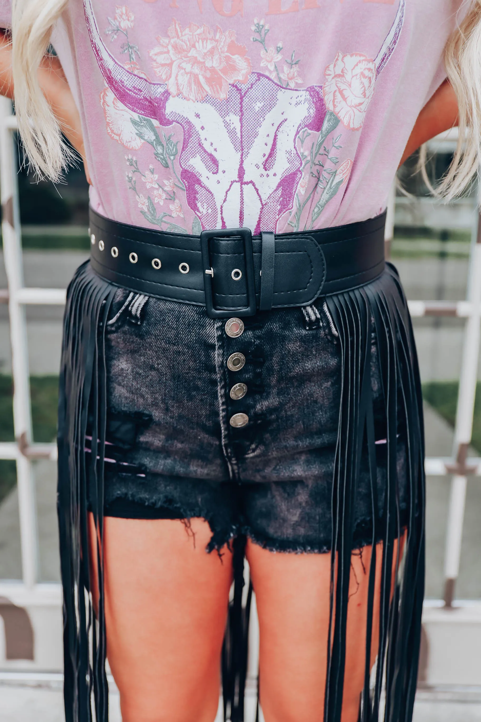 Valley Girl Fringe Belt