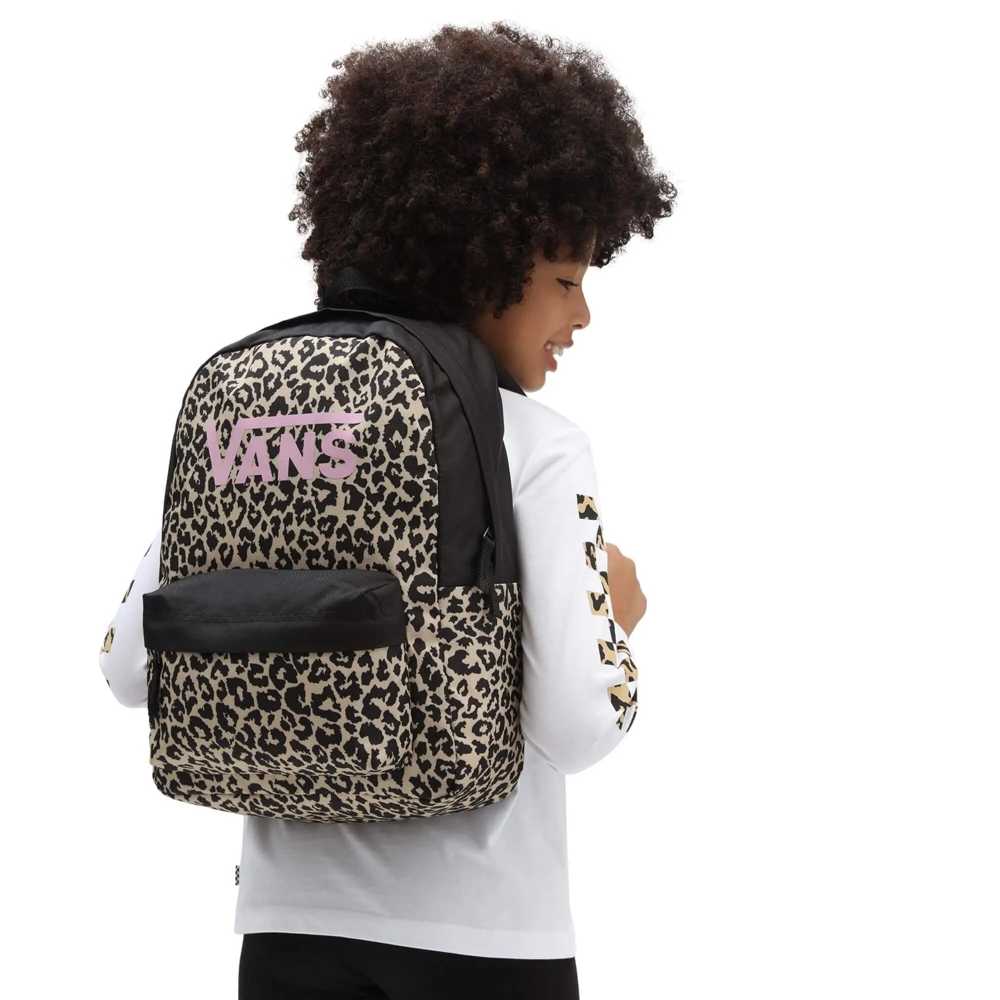 Vans Girls Realm Backpack Leopard Spot