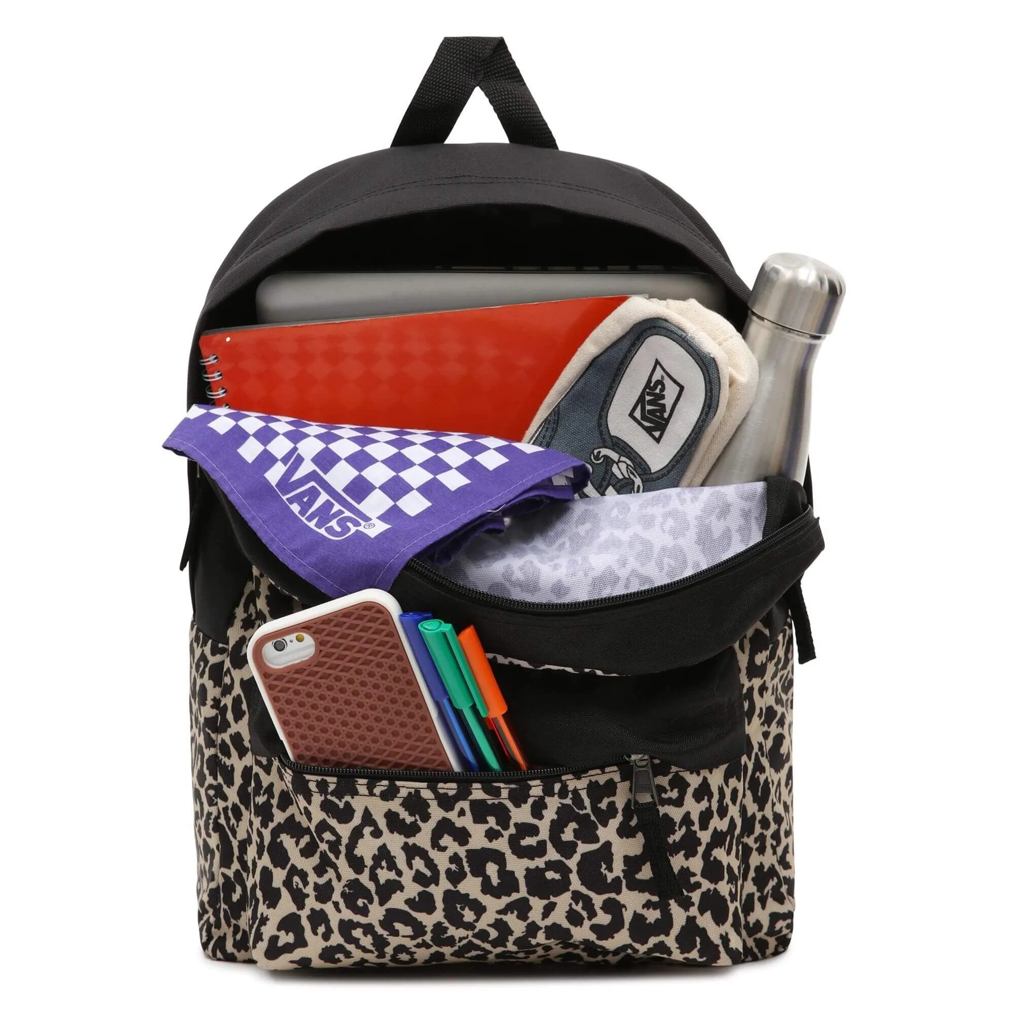 Vans Girls Realm Backpack Leopard Spot