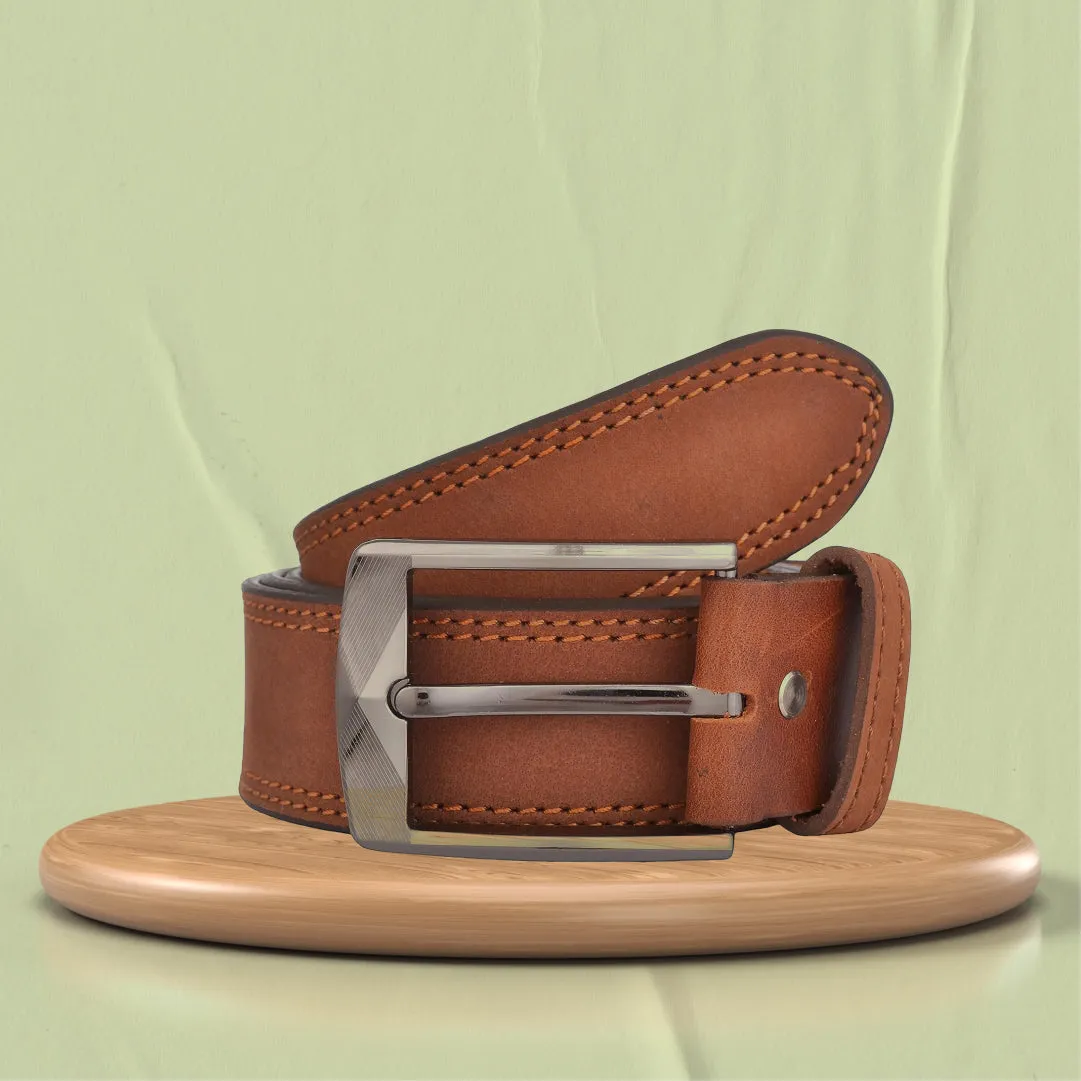 Vegan Leather Men's Perfect Belt 1.0 - Tan