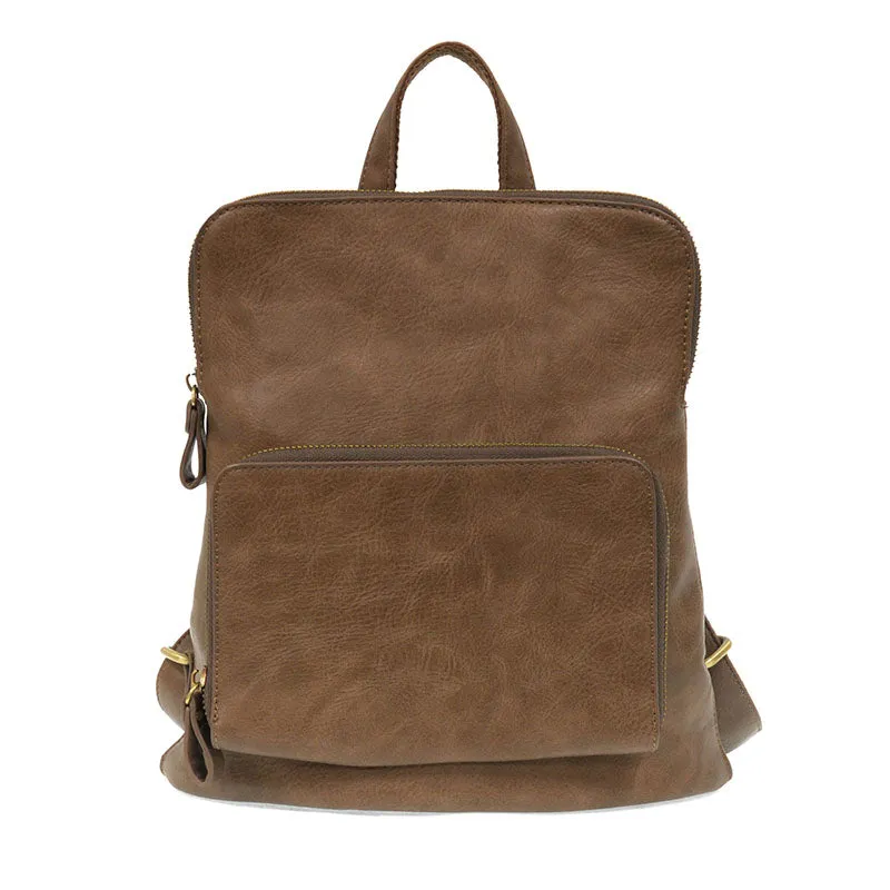 Vegan Leather Monogrammed Julia Backpack
