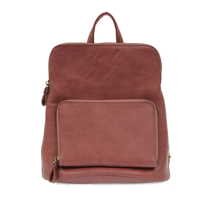 Vegan Leather Monogrammed Julia Backpack