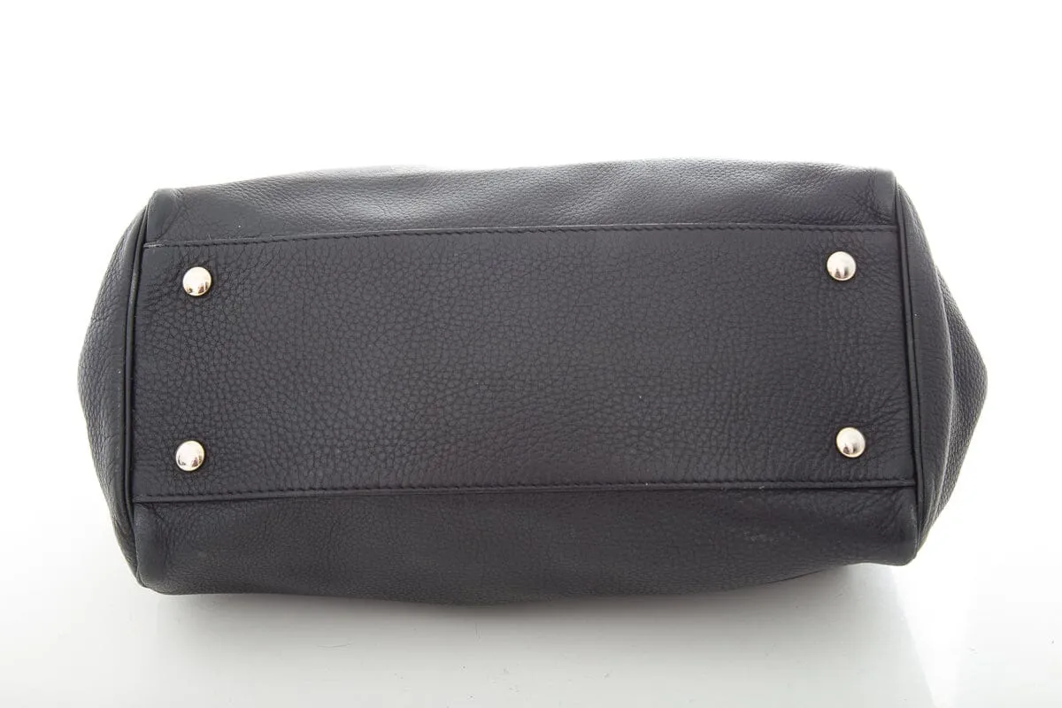 Versace Black Leather Handbag