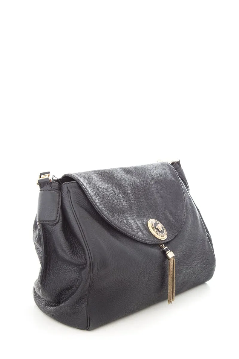 Versace Black Leather Handbag