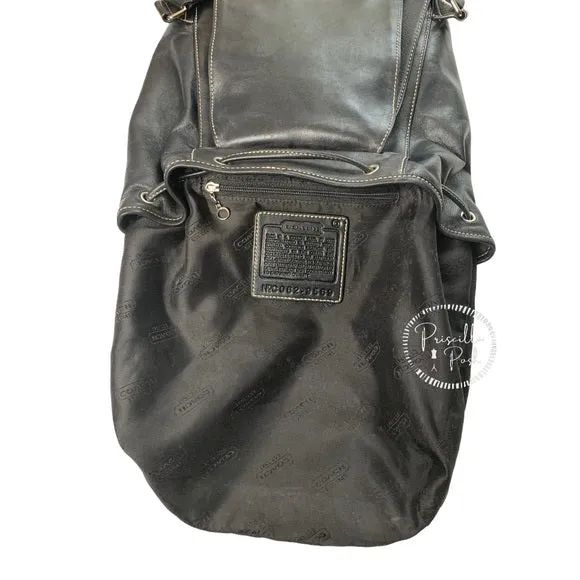 Vintage Coach Black Legacy Backpack Black Leather