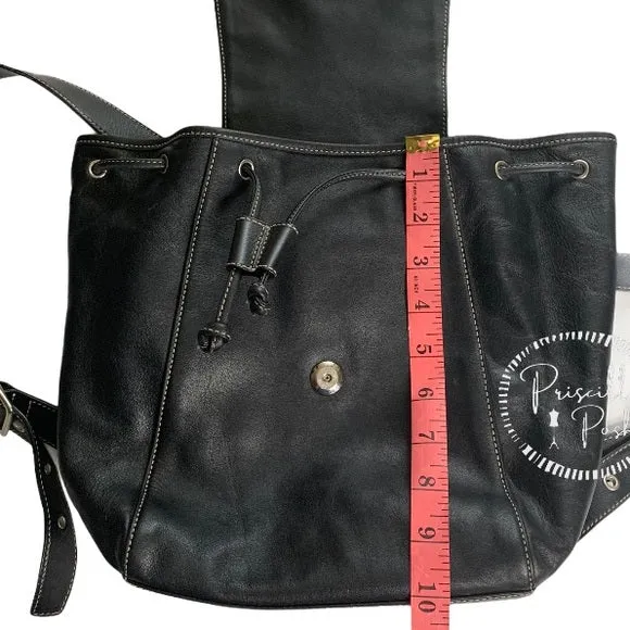 Vintage Coach Black Legacy Backpack Black Leather