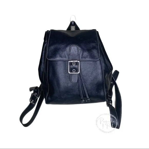 Vintage Coach Black Legacy Backpack Black Leather