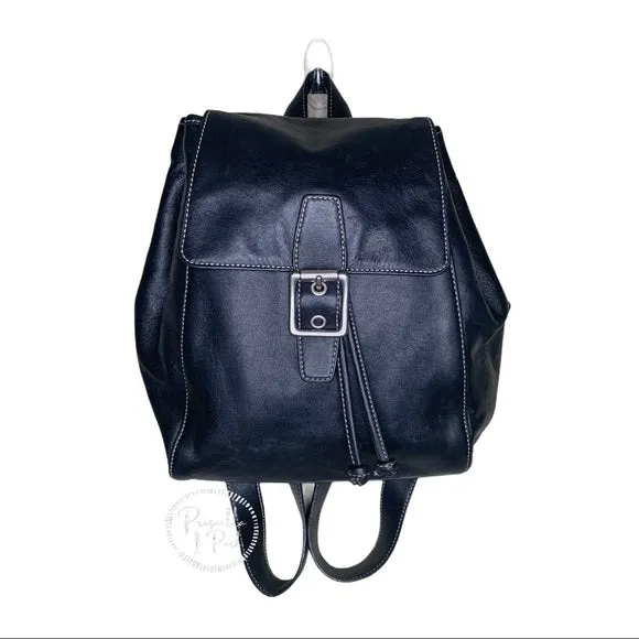 Vintage Coach Black Legacy Backpack Black Leather