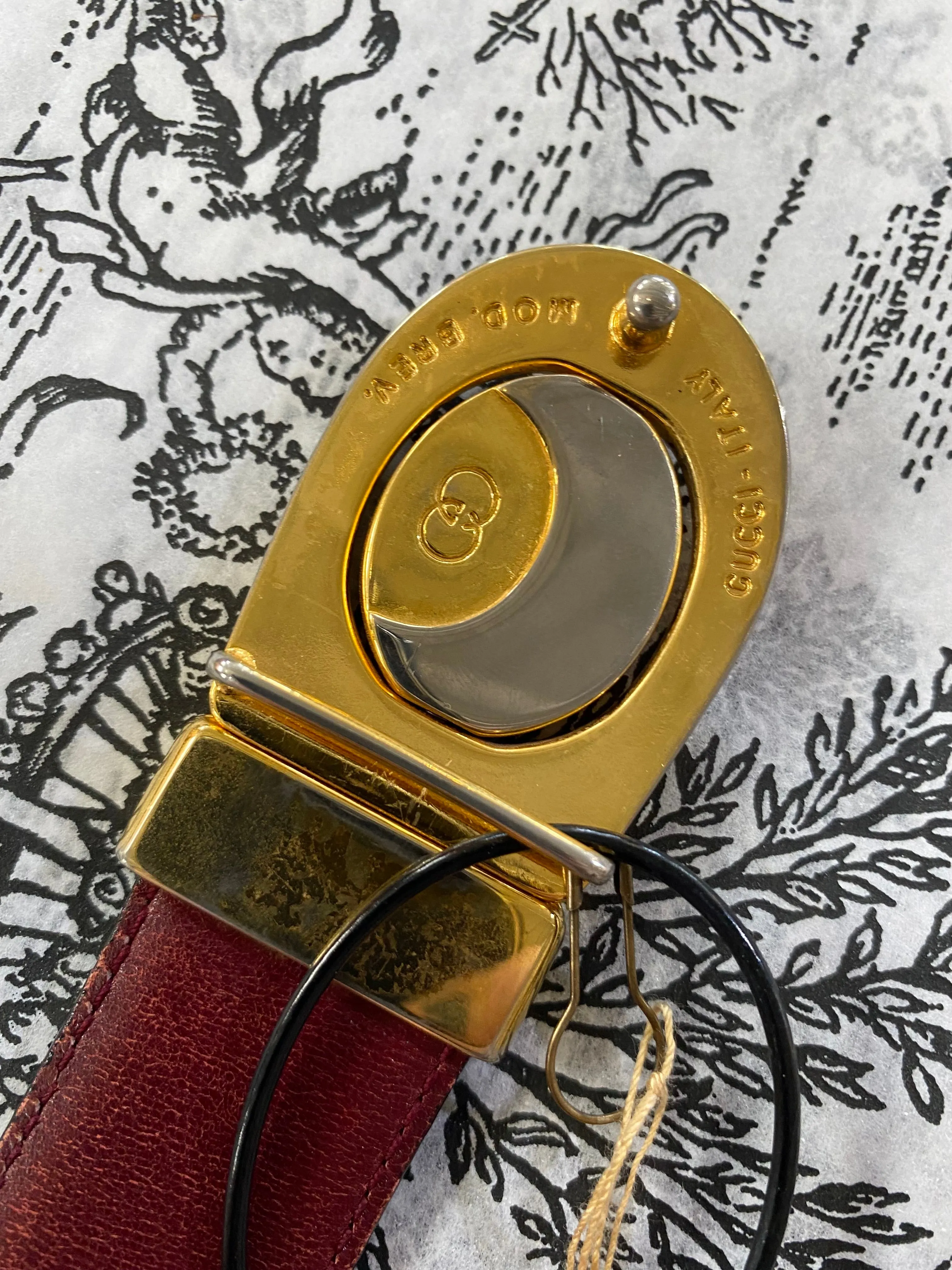 Vintage Gucci Black Leather Belt
